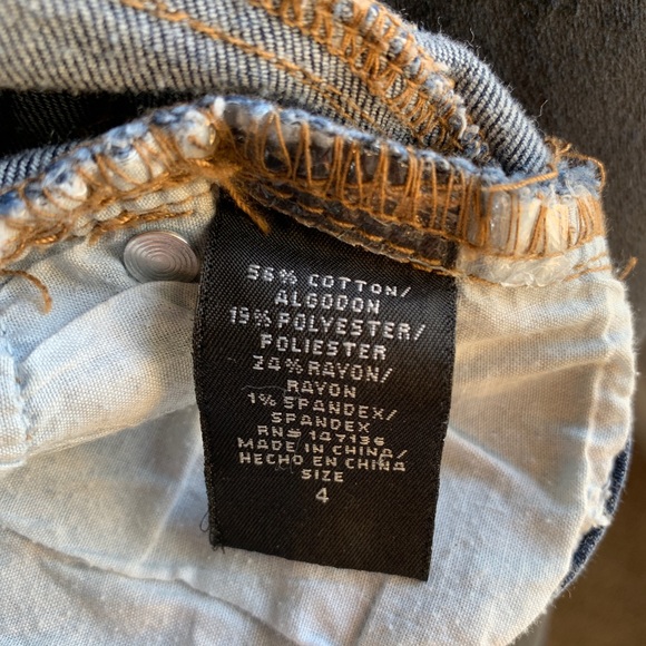 1822 Denim Jeans Slight Distressing Skinny Size 4 - Picture 7 of 9